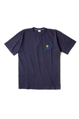 刺繍入りTシャツ　ネイビー