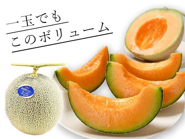 富良野メロンの希少な大玉2kg