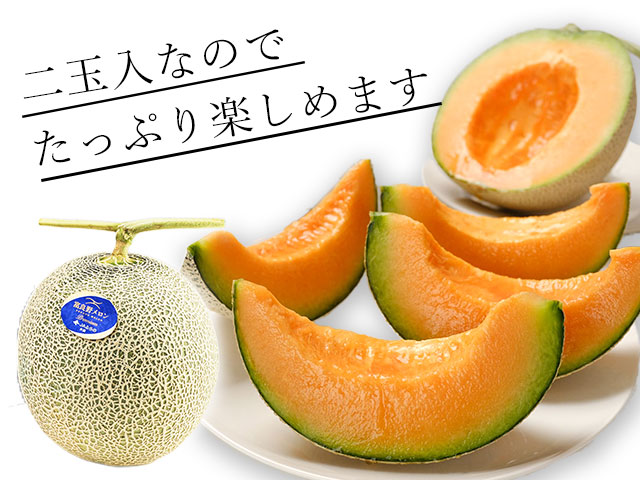 富良野メロンの希少な大玉2kg