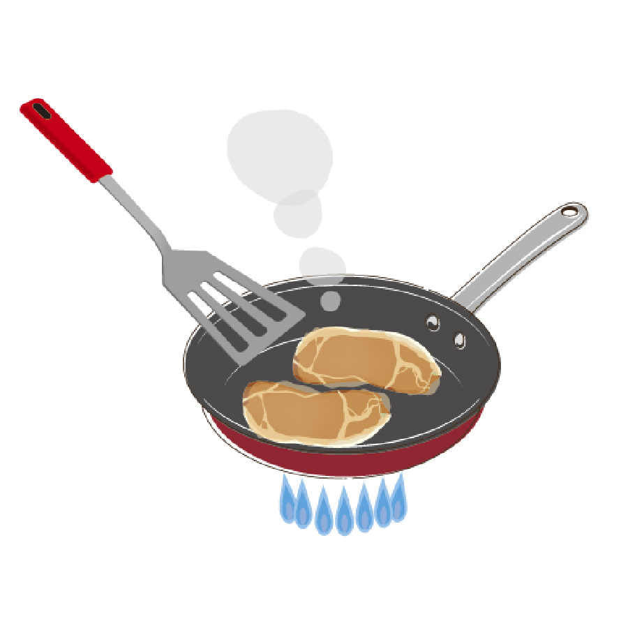 豚ロースみそ漬・焼き方③
