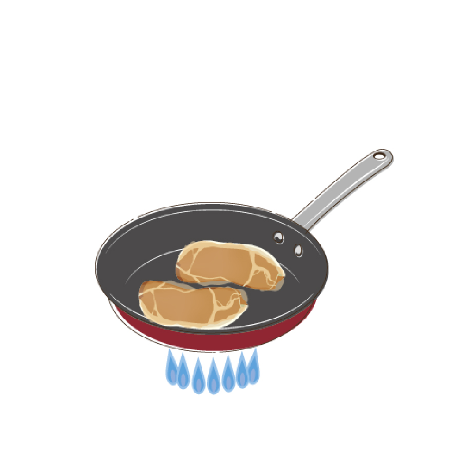 豚ロースみそ漬・焼き方②