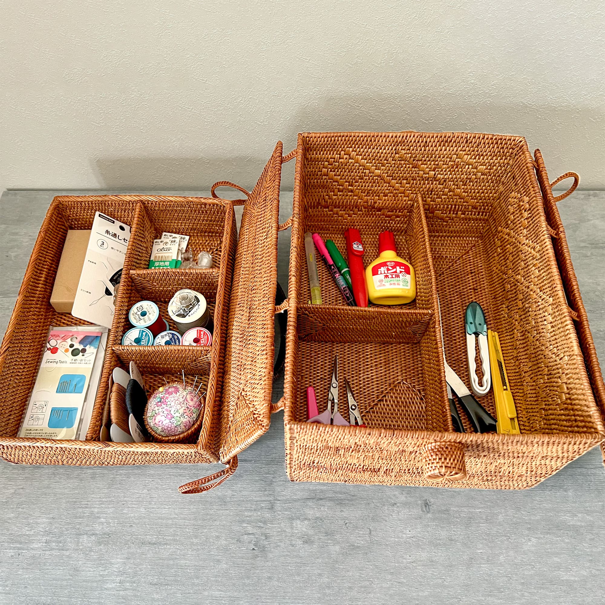 仕切り箱付ソーイングBOX 08