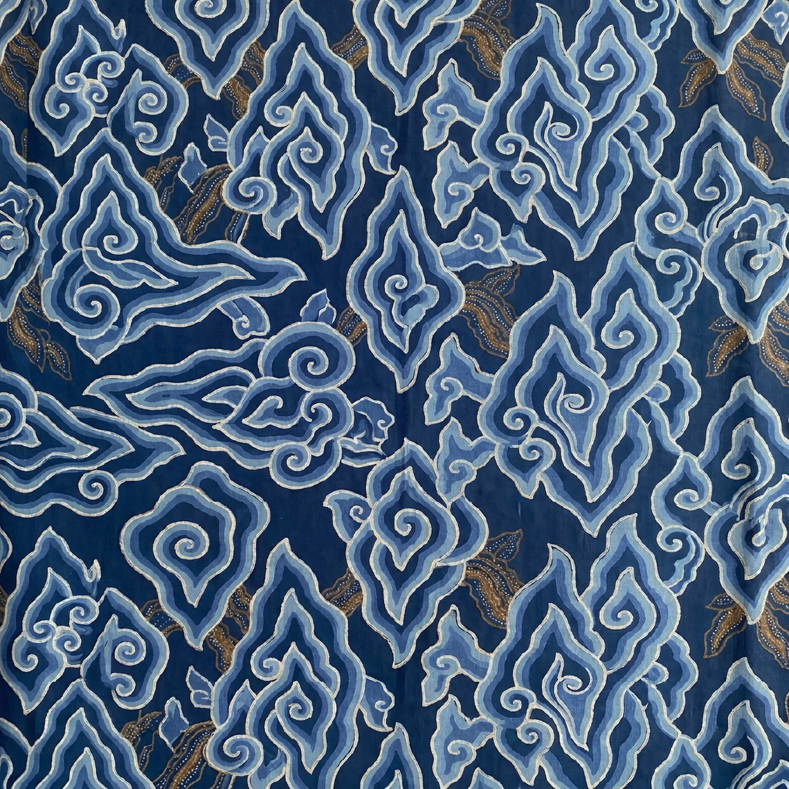 バティック布（参考）- 輪郭が比較的くっきり出る