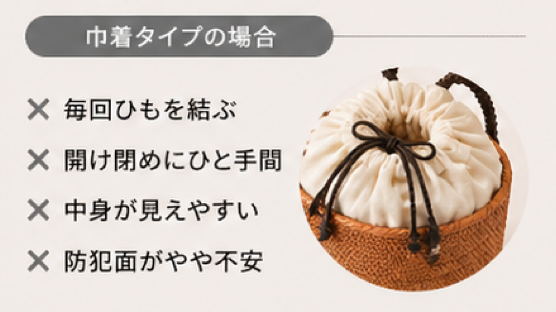巾着の場合