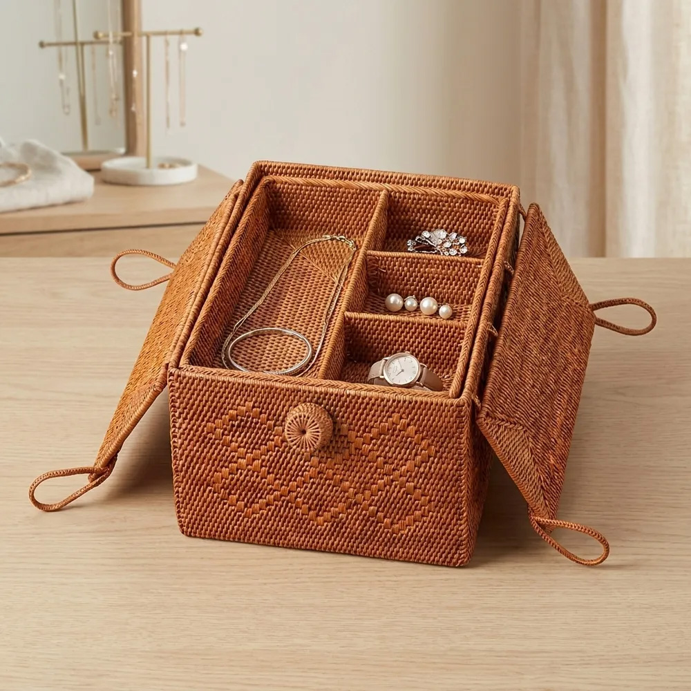 アクセサリーを収納したソーイングBOX