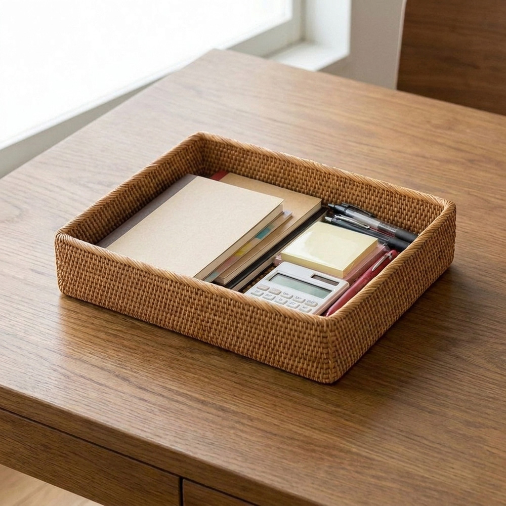 書斎の文具を整理したカドタBOX