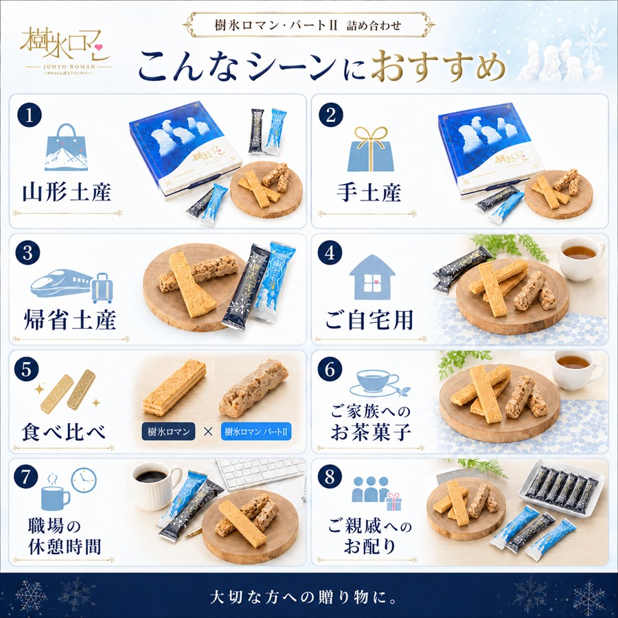 樹氷ロマン詰め合わせ こんなシーンにおすすめ
