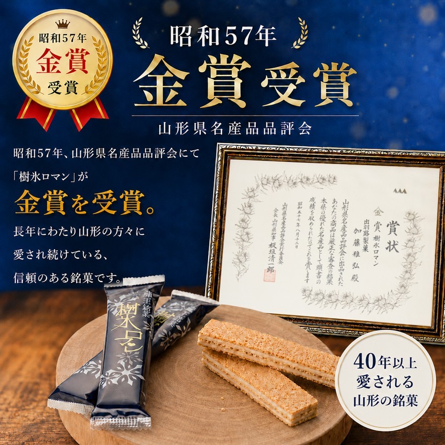 樹氷ロマン 昭和57年 金賞受賞 山形県名産品品評会