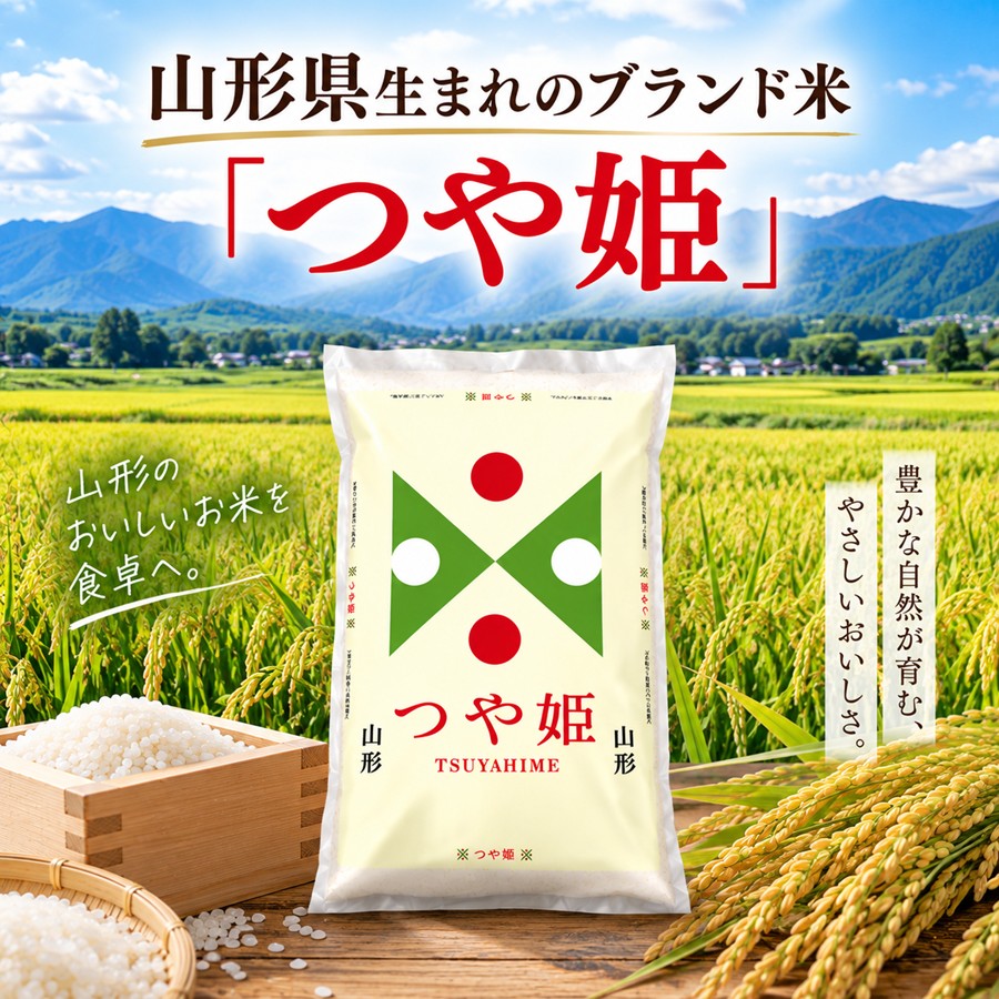 山形県生まれのブランド米つや姫