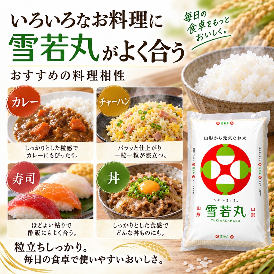 雪若丸におすすめの料理 カレー チャーハン 寿司 丼