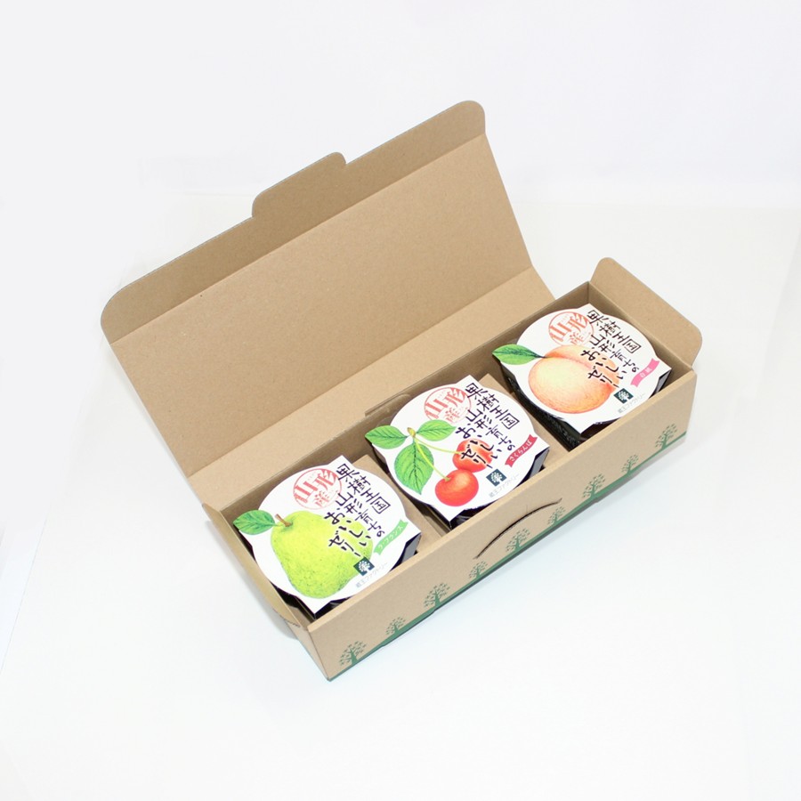 フルーツゼリーギフトセット 1箱（3個入り） 全5種類：さくらんぼ ラ