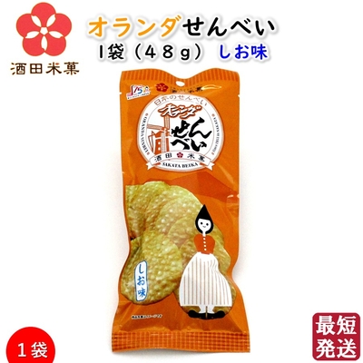 オランダせんべい 1袋(48g) しお味 酒田米菓 国産米100％