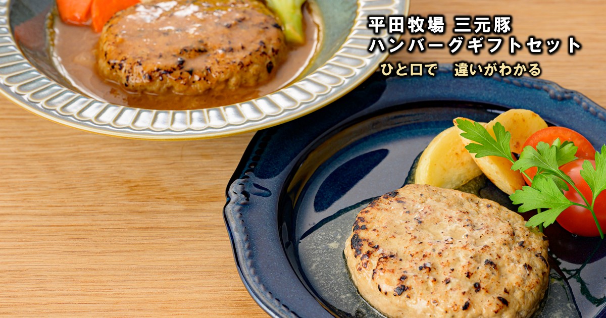 平田牧場 平牧三元豚ハンバーグ ギフトセット［冷蔵便 チルド CNS19-3