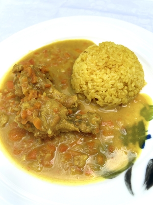 チキン手羽元とココナッツのカレー