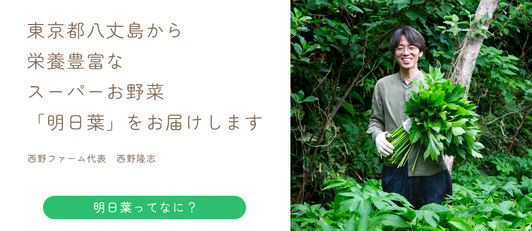 八丈島から明日葉をお届けします
