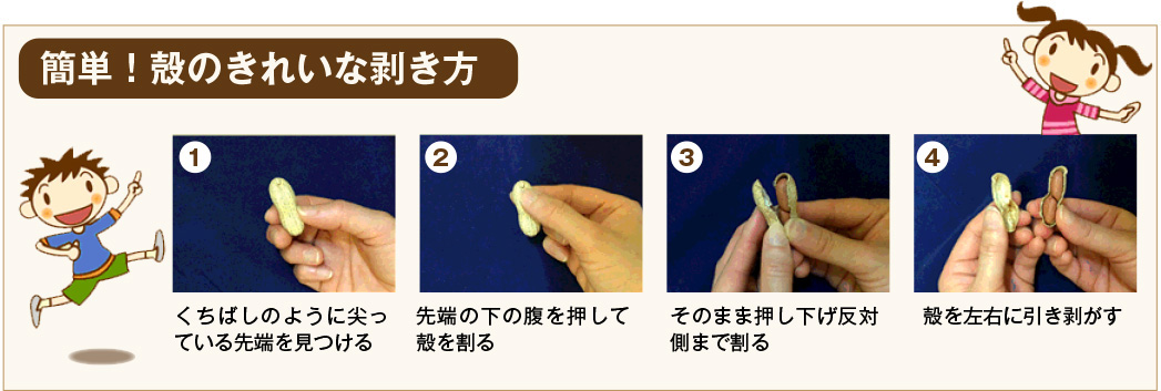 簡単!殻のきれいな剥き方