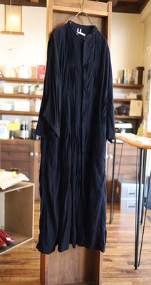 タックワンピース K209 SEA ISLAND COTTON black