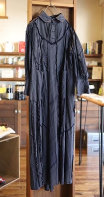 トラペーズワンピース K211 SEA ISLAND COTTON yatara.st navy/khaki