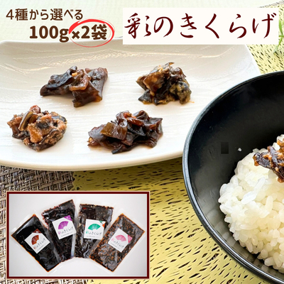 【新発売】 彩のきくらげ 佃煮味 + お好きな味 2袋セット 【送料無料】