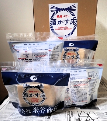 醗酵パワー酒かす床MINI　4個入り