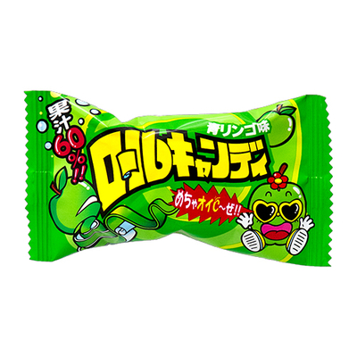 やおきん ロールキャンディ 青りんご味 (24個)
