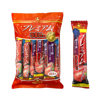やおきん プレミアムうまい棒明太子味 10本入り(1袋)