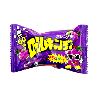 やおきん ロールキャンディ グレープ味 (24個)