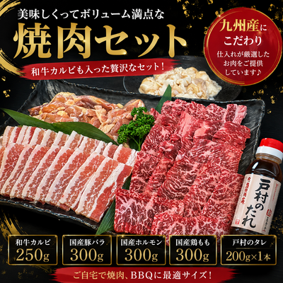 ◇国産　焼肉セット　３～４人前　冷凍