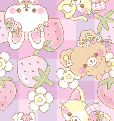 DP56　紫いちごチェック