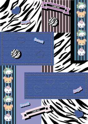 DP113　ゼブラパッチワーク