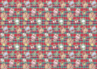 DP131　クリスマス赤チェック