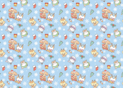 DP133　クリスマス水色