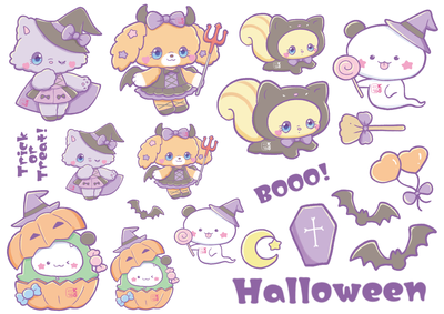 DP140　コラージュ縁むらさきハロウィン&アリス