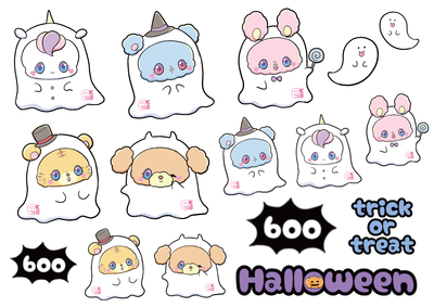 DP141　コラージュおばけ&ハロウィン