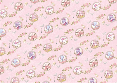 DP149　エンジェル花冠ラブ入りピンク&ベージュ