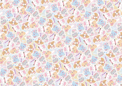 DP154　ｍエンジェル総柄青