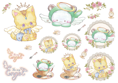 DP163　エンジェルコラージュ恐竜パンダ＆ぷな