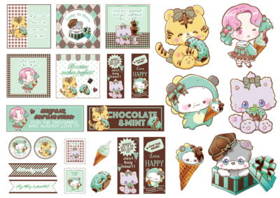 DP173　チョコミントコラージュ