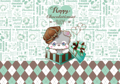 DP175　チョコミント平袋シュークリーム