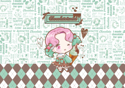 DP177　チョコミント平袋ストロベリー