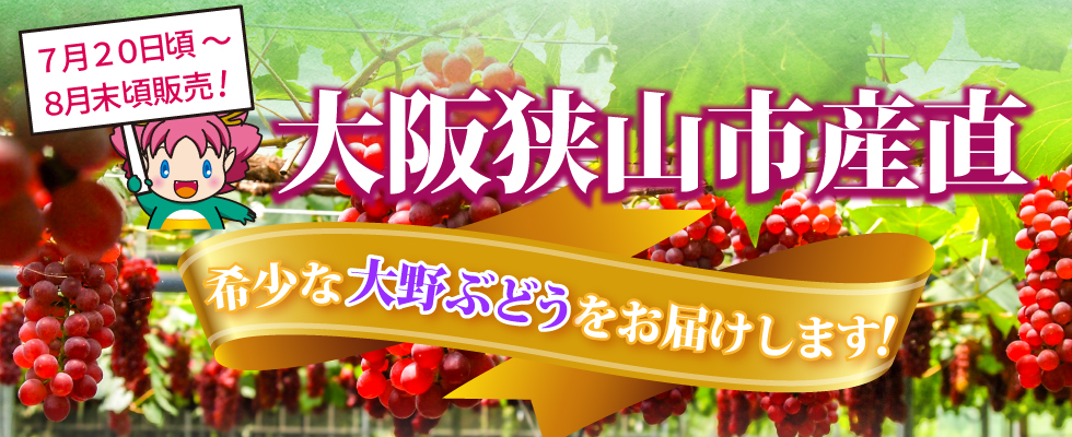 大阪狭山市産直大野ぶどう