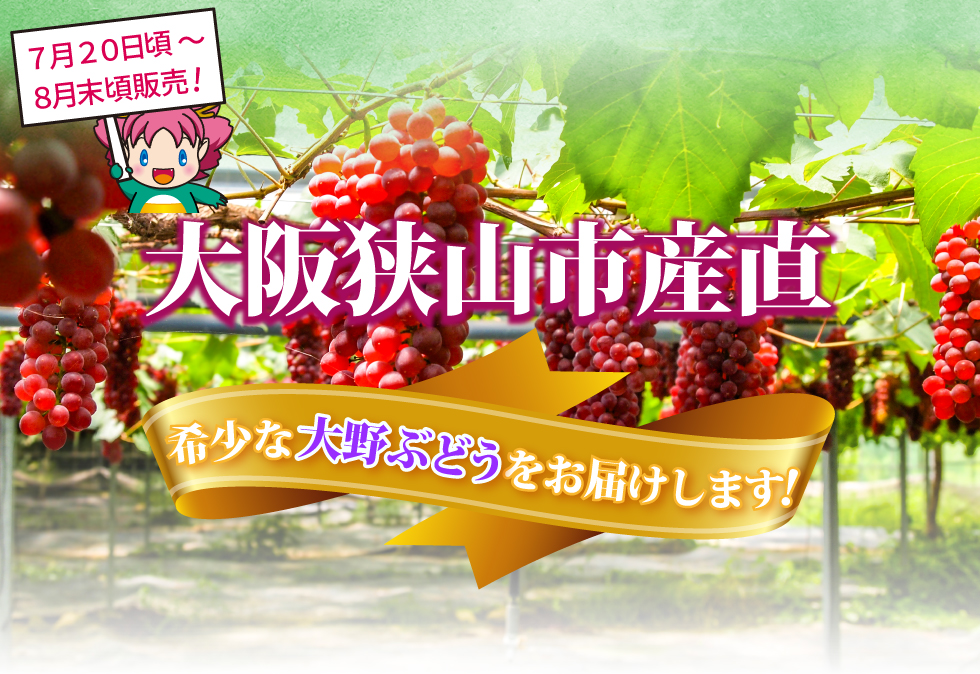 大阪狭山市産直大野ぶどう