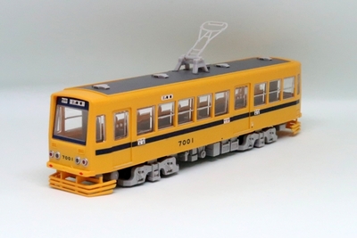 ワンマイル【HO】都電荒川線7000系非冷房車黄色 7001