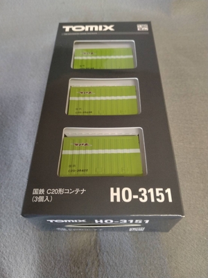 TOMIX HO(16番)ゲージ HO-3151 国鉄 C20形コンテナ（3個入） 