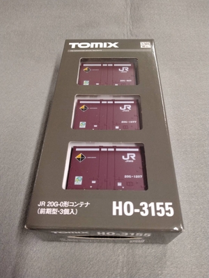 TOMIX HO(16番)ゲージ HO-3155 JR 20G-0形コンテナ（前期型・3個入） 