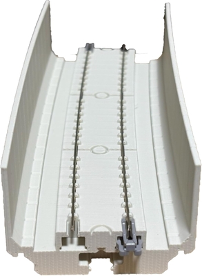 【高架シリーズ】WHITEFLAG-3D ArcPath(アークパス) RM-HOSRS1546-LGY HOゲージ単線スラブ高架 曲線R1546mm 5.625&deg;(ライトグレー)