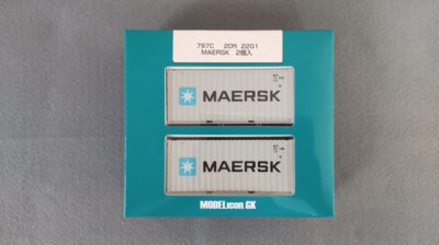 モデルアイコン HO(16番)ゲージ 797C 1/80 20ft 22G1 MAERSK 2個入