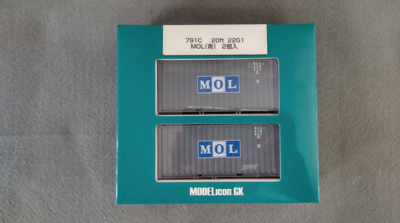 モデルアイコン HO(16番)ゲージ 791C 1/80 20ft 22G1 MOL 2個入