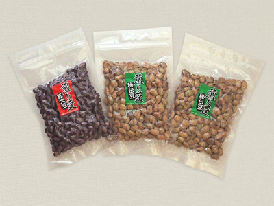 【期間限定・数量限定】煎り豆[秘伝豆] (70g&times;2)・煎り豆[紅大豆] (70g&times;1)‐3袋セット