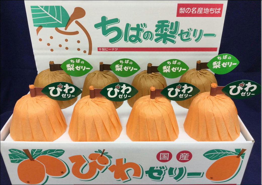 国産びわ・ちばの梨ゼリー 8個入